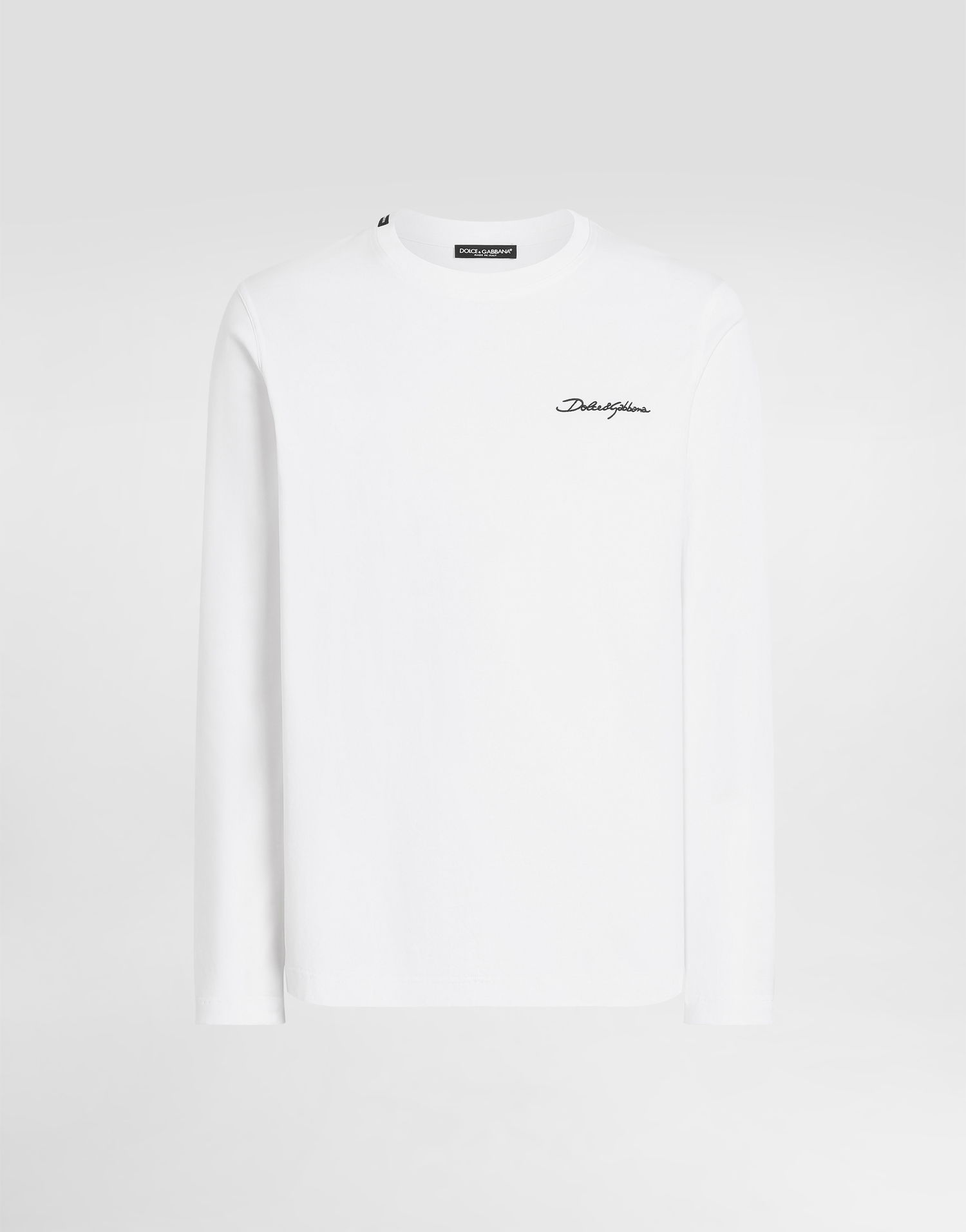 T-shirt Dolce & Gabbana Dolce & Gabbana Embroidered Cotton T-Shirt Hvid | G8SD2ZG7PEAW0800, 0