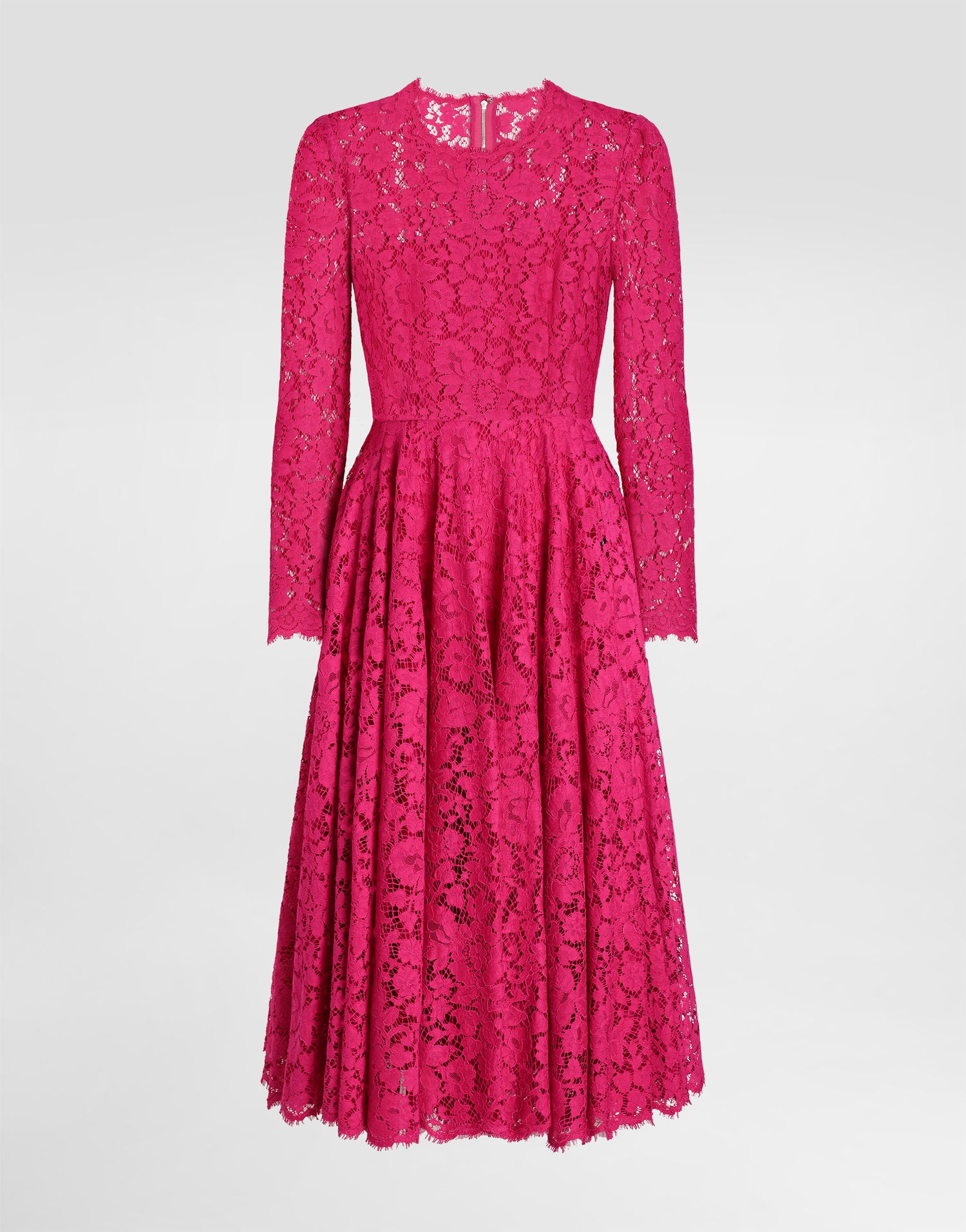 Kjole Dolce & Gabbana Dolce & Gabbana Cordonetto Lace Circle-Skirt Dress Lyserød | F6TJOTHLMIIF0382, 0
