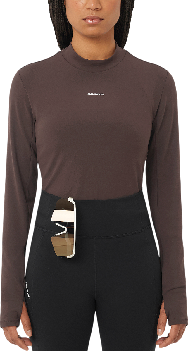 T-shirt Salomon Salomon SHKout Bliss Long Sleeve T-Shirt Brun | lc2659800