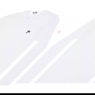 T-shirt Comme des Garçons PLAY Small Heart Long-Sleeve T-Shirt Hvid | AZ T308 051 2, 1
