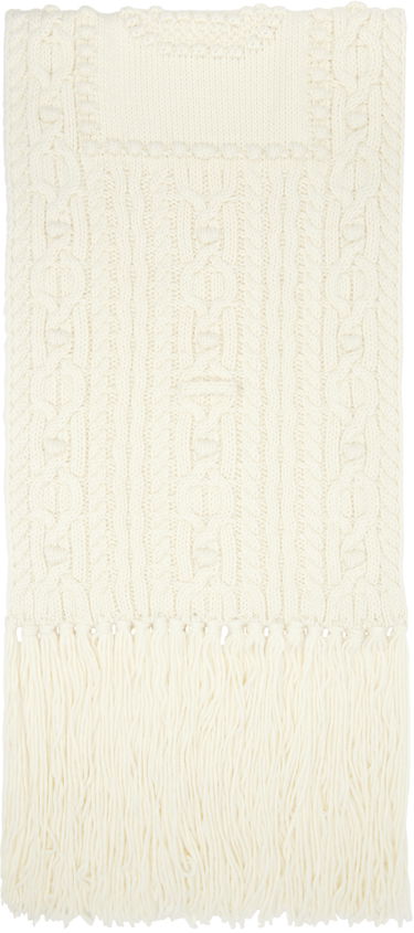 Sweater Jean Paul Gaultier Knitted Scarf With Fringe Hvid | 24/31-U-EC050-M080-64, 0