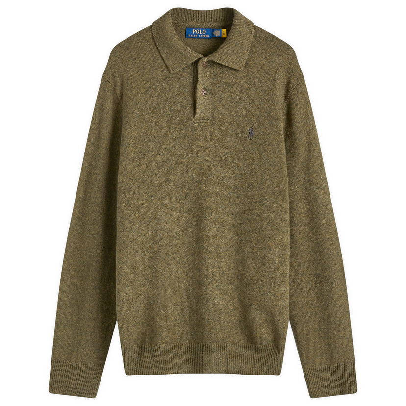 Sweater Polo by Ralph Lauren Polo Ralph Lauren Standard Fit Long Sleeve Knit Polo Grøn | 710955908002