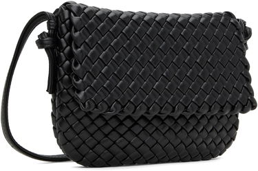 Skuldertaske Bottega Veneta Bottega Veneta Cobble Intrecciato Messenger Bag Sort | 804457-V01D1-8425, 1
