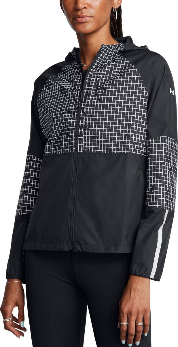 Vindjakke Under Armour Under Armour UA Launch Elite CW Hooded Running Jacket Sort | 1386352-001, 0