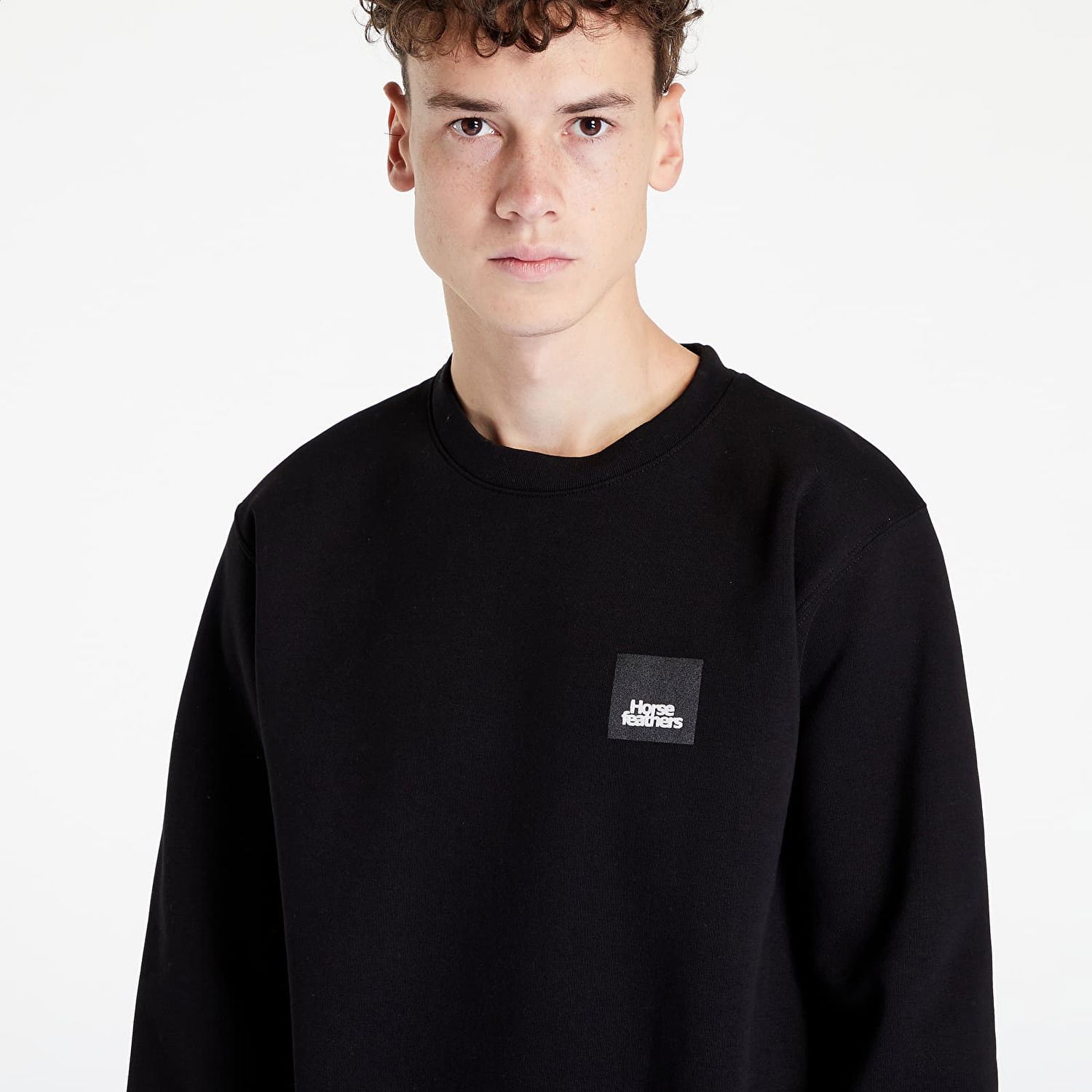Sweatshirt Horsefeathers Dunk Sweatshirt Sort | SM1225B, 0