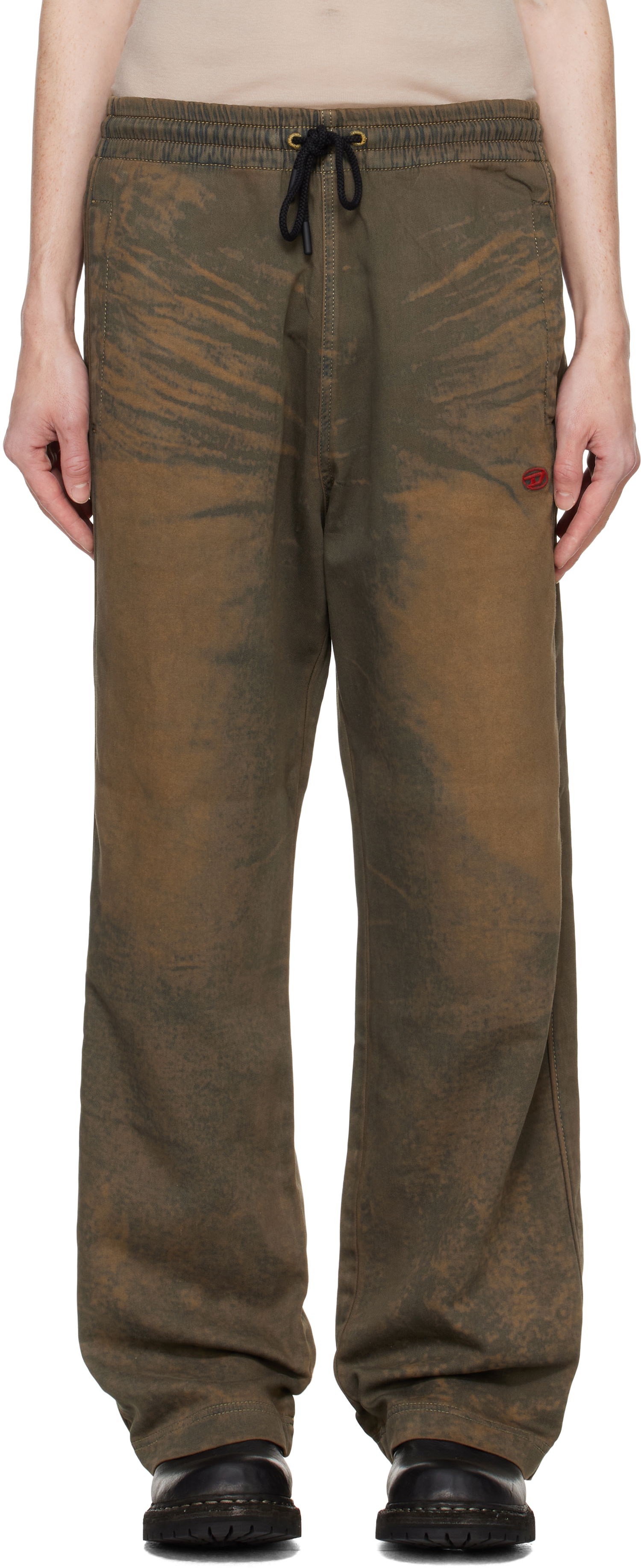 Joggingbukser Diesel D-Martians-S Track Sweatpants Brun | A13142-068NG-01, 0