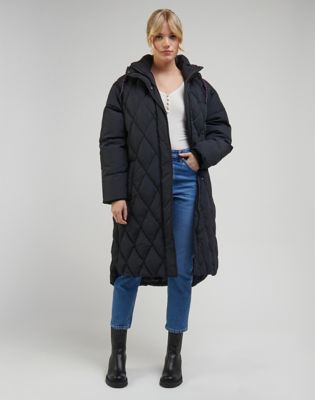 Puffer jakke Lee Long Puffer "Unionall Blk" Sort | 112341597:XS, 0