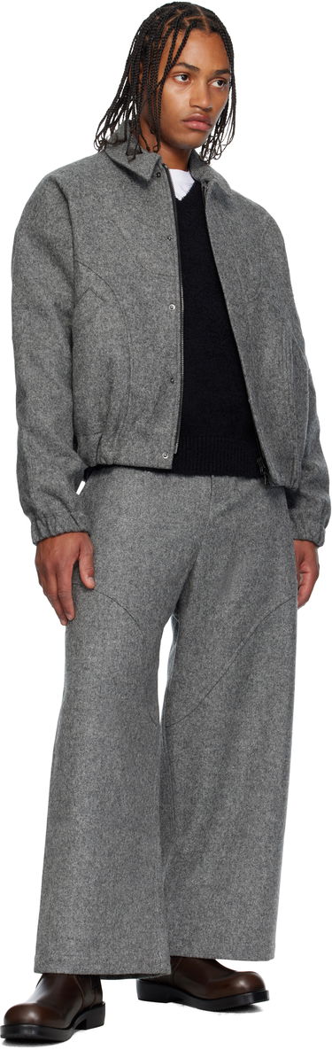 Jakke sage NATION SAGE NATION Jiji Wool Jacket Grå | S052 JIJI JACKET WOOL MARL GRE, 3
