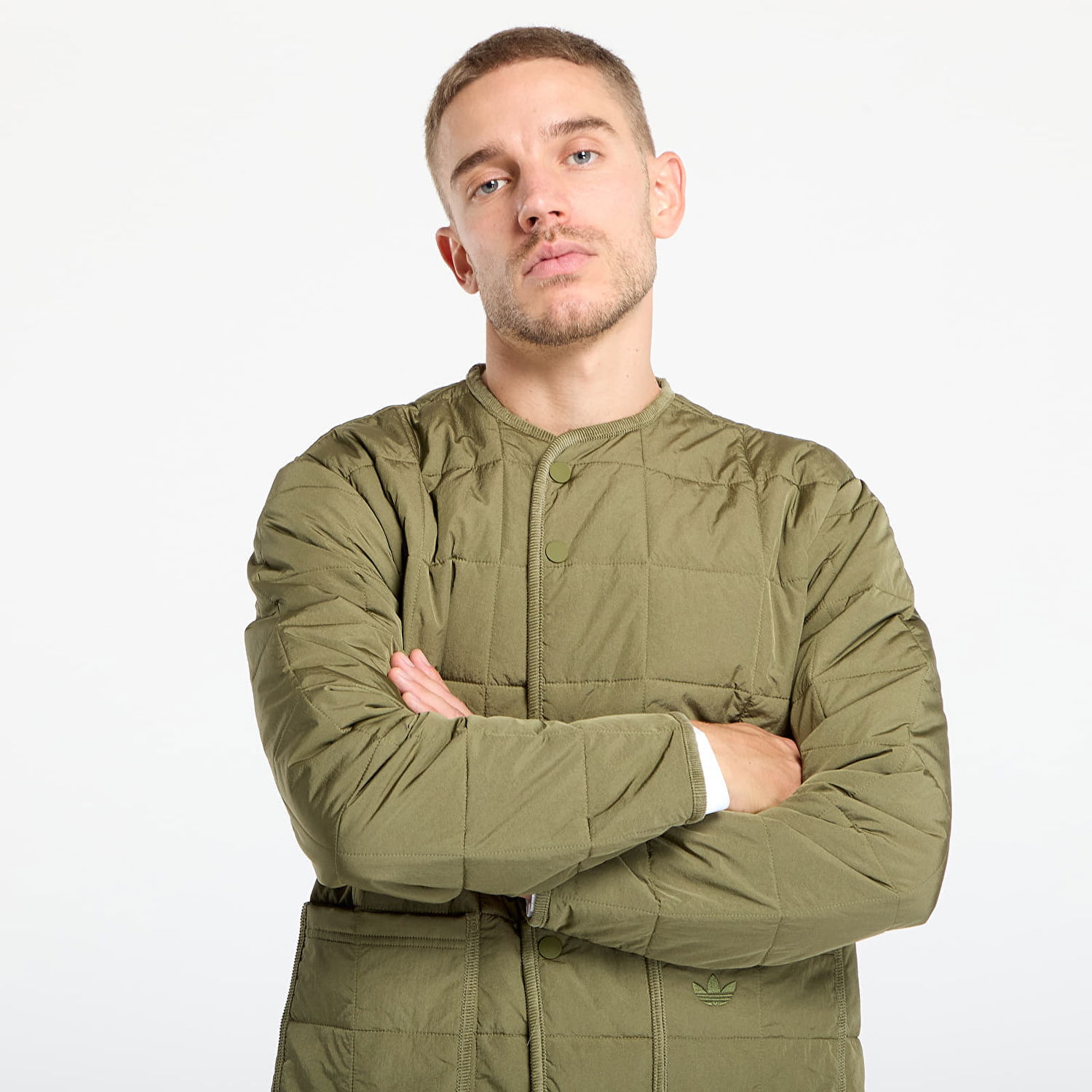 Jakke adidas Originals adidas Originals Quilted Jacket Grøn | JW5818, 1