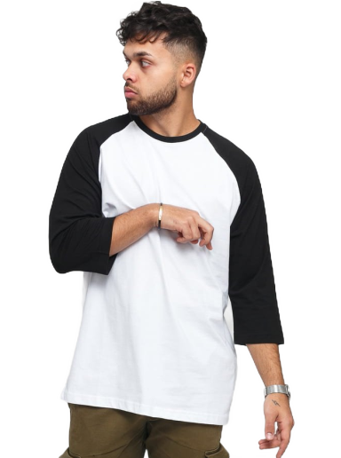 T-shirt Urban Classics Contrast 3/4 Sleeve Raglan Tee Hvid | TB366 white