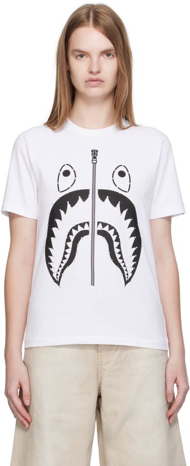 T-shirt BAPE Crystal Stone Shark Graphic T-Shirt Hvid | 001TEL302065L, 0