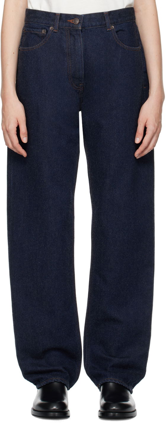 Jeans The Row Berty Indigo Loose-Fit Jeans Blå | 8224-W3434, 0