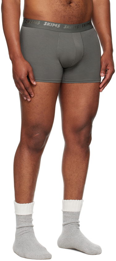 Boksere SKIMS Three-Pack Stretch Boxer Briefs Brun | BO-BBR-5628M, 4