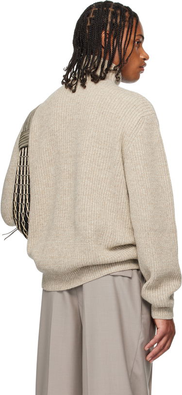 Sweater LEMAIRE LEMAIRE High Neck Sweater Beige | TO1427 LK1029, 2