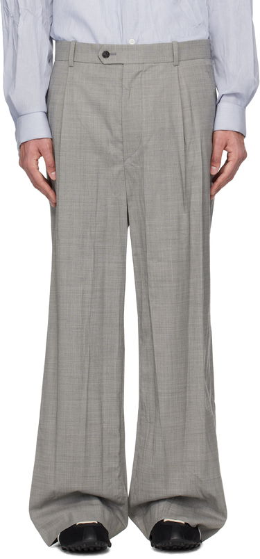 Bukser HED MAYNER Hed Mayner Crinkled Trousers Grå | HMMA30031A-HA150, 0