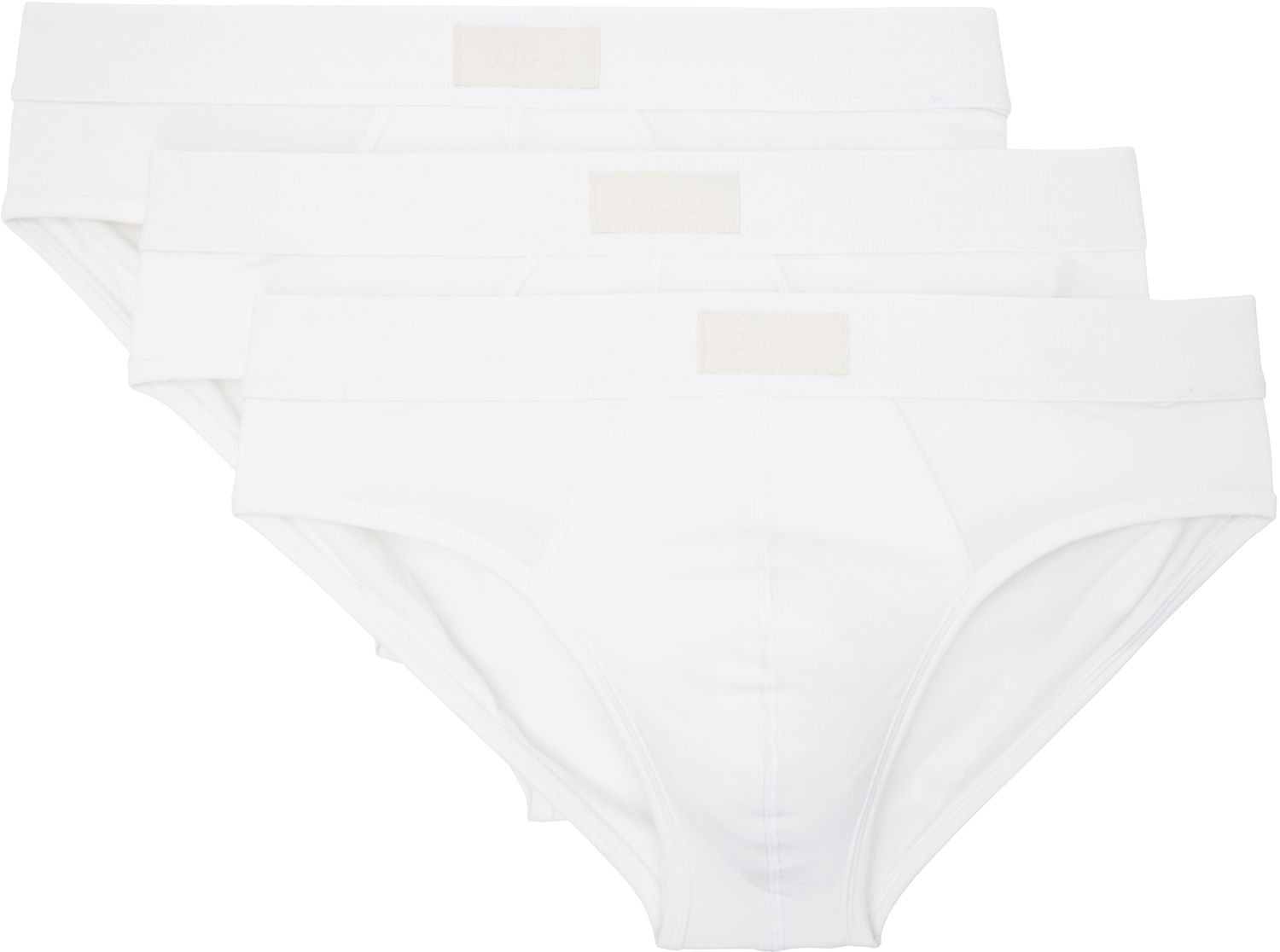 Krop SKIMS Three-Pack Cotton Briefs Hvid | BO-BRF-5633M, 0