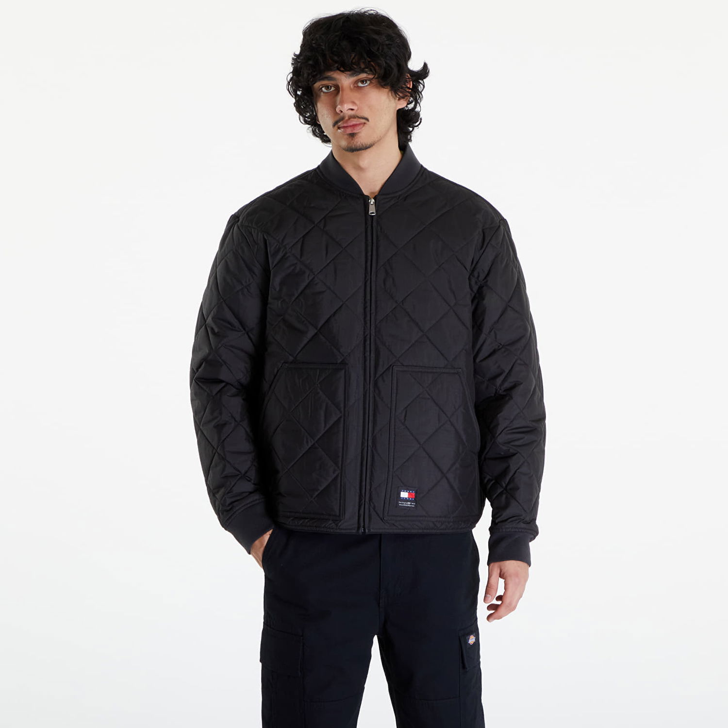Bomberjakke Tommy Hilfiger Regular Entry Bomber Black Sort | DM0DM18703 BDS, 0