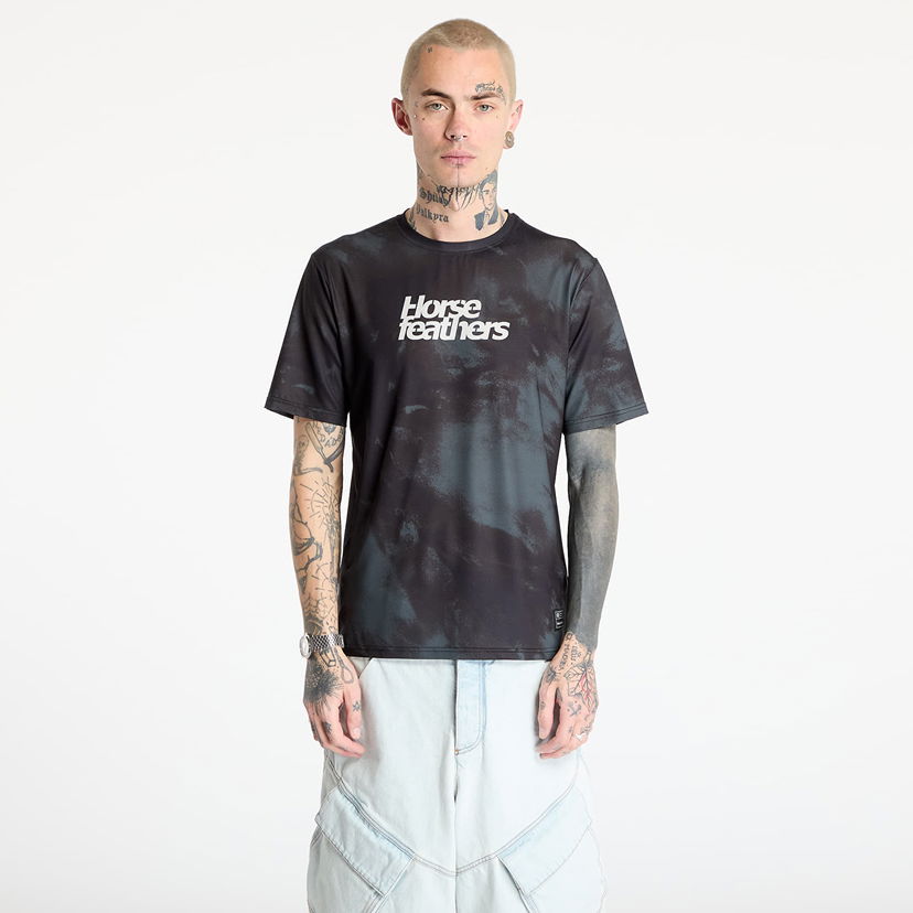 T-shirt Horsefeathers Horsefeathers Quantum Bike Jersey Sort | TM070B