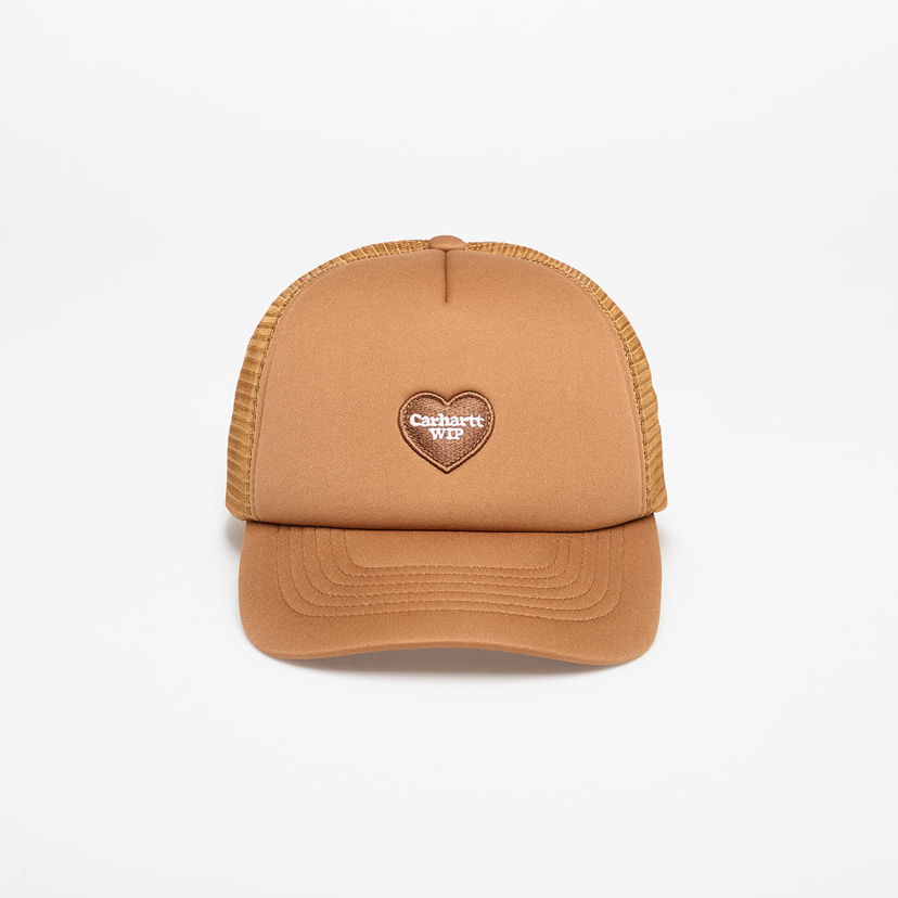 Kasket Carhartt WIP Carhartt WIP Heart Patch Trucker Cap Brun | I035250.HZXX
