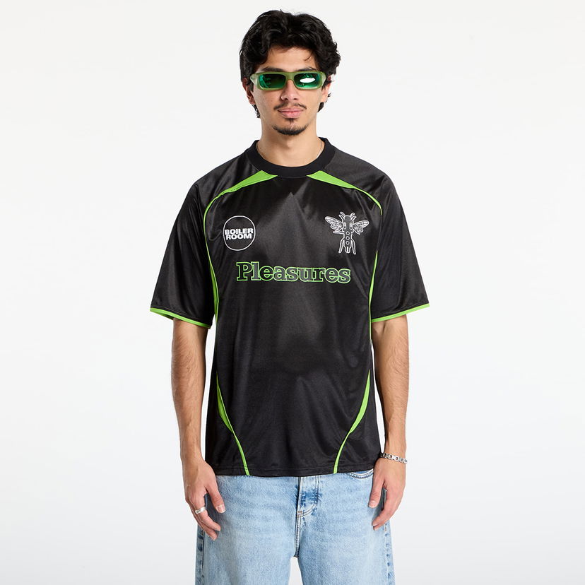 Jersey Pleasures PLEASURES BOILER ROOM Soccer Jersey Sort | P25F005-BLACK