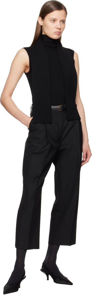 Bælter TOTEME TOTEME Slim Trouser Leather Belt Sort | 233-812-612, 4