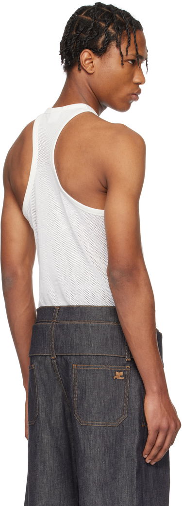 Tanktop Courrèges Courrèges Scuba Mesh Tank Top Hvid | 125JDE095JS0069, 2
