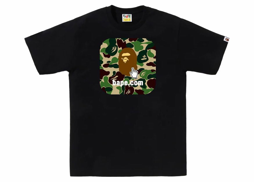 T-shirt BAPE ABC Camo Online ABC Tee Sort | 1J25-110-005, 0