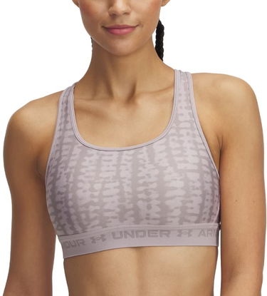 Bh Under Armour Under Armour Crossback Mid Print Sports Bra Grå | 1361042-011, 0
