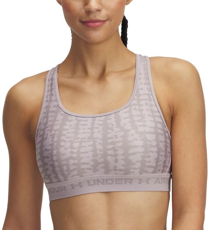 Bh Under Armour Under Armour Crossback Mid Print Sports Bra Grå | 1361042-011