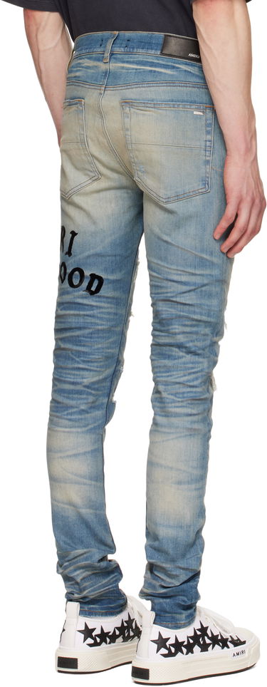 Jeans AMIRI AMIRI 'Hollywood' Repaired Jeans Blå | AMDNSY1152, 2