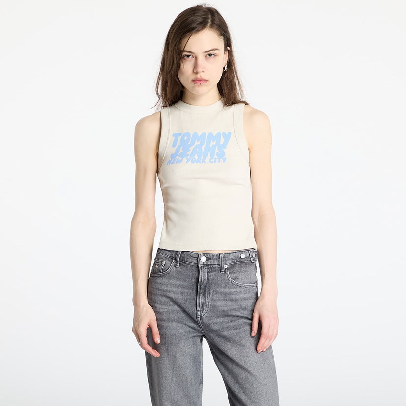 Tanktop Tommy Hilfiger Tommy Jeans Slim Bubble Tank Top Beige | DW0DW21339 ACG