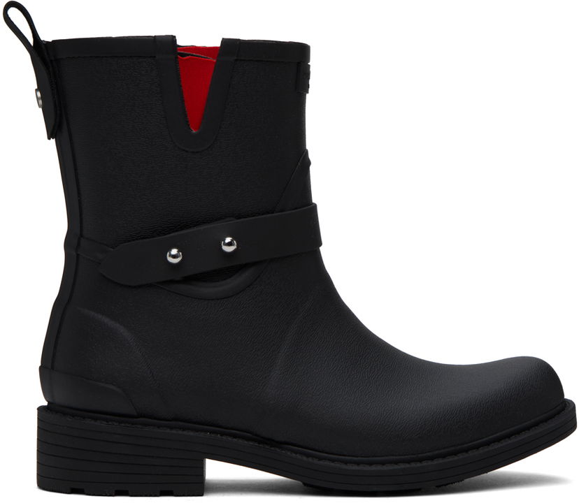 Tøj rag & bone rag & bone Moto Rain Boots Sort | W255F181Z