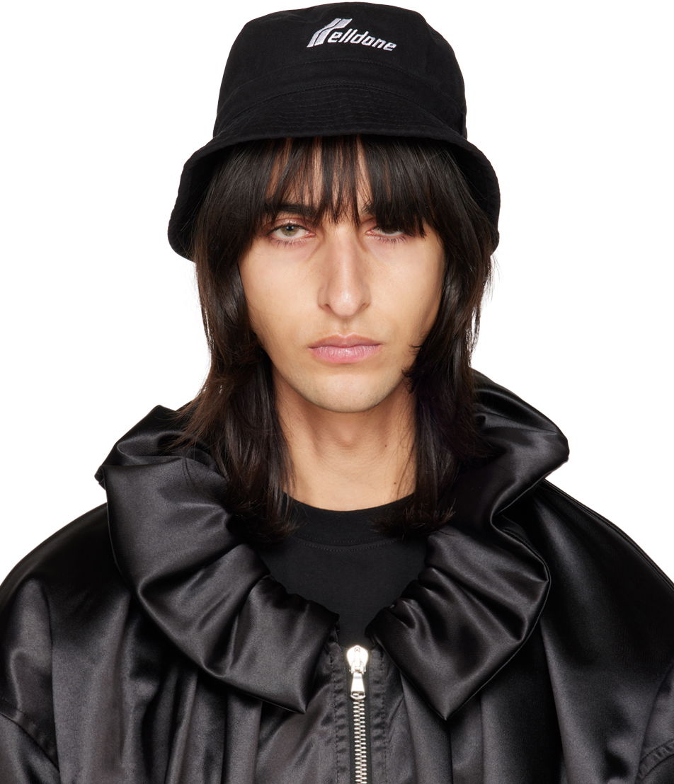 Hat We11done Embroidered Bucket Hat Sort | WD-AH3-22-426-U-BK, 0