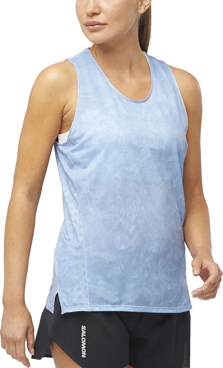 Tanktop Salomon Sense Aero Tank Top Blå | lc2045300, 0