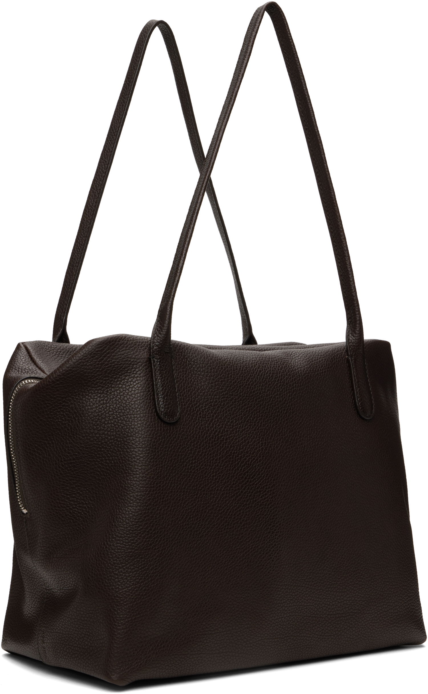 Mulepose The Row The Row Henri Leather Tote Brun | W1759-L41, 1