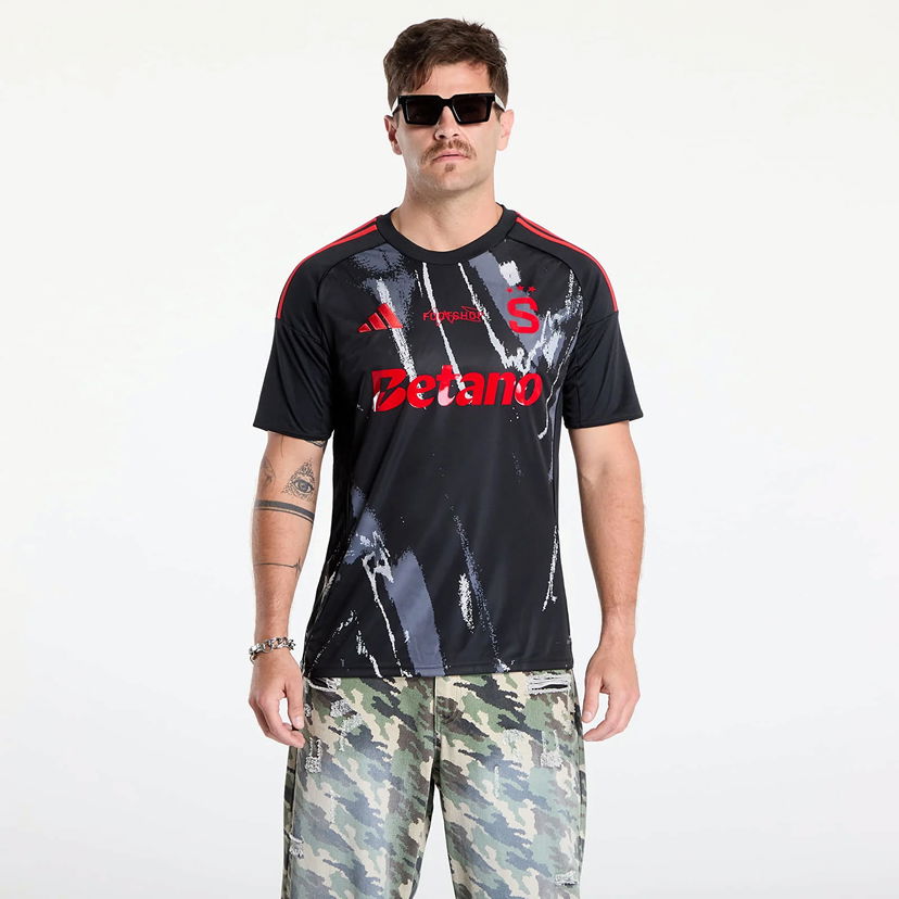 Jersey adidas Performance adidas x Footshop x Sparta Jersey UNISEX Black/ Red Sort | JD7389