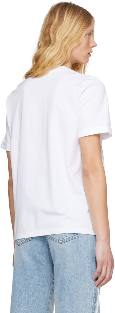 T-shirt Balmain Balmain Lipstick Print T-Shirt Hvid | EF0EF135GE91, 2