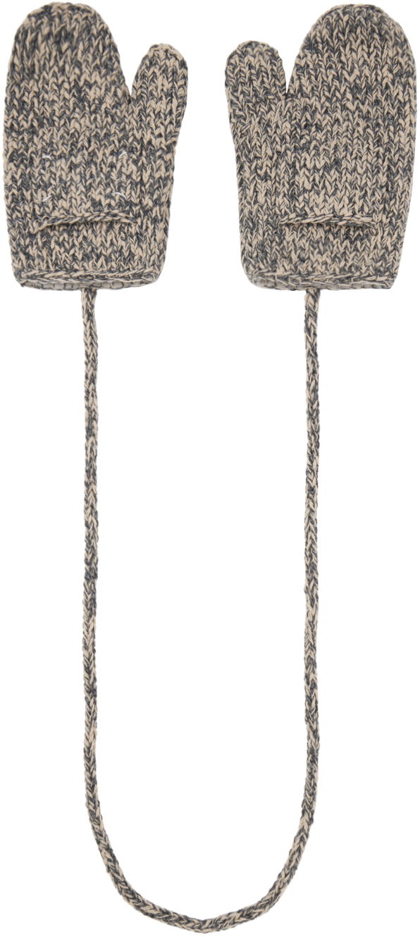 Handsker Maison Margiela Shetland Wool Mittens Grå | S50TS0043 M13067
