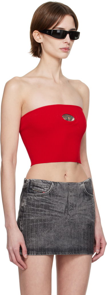 Crop top Diesel M-Clarksvillex Tube Top Hvid | A13019 0DLAX, 4