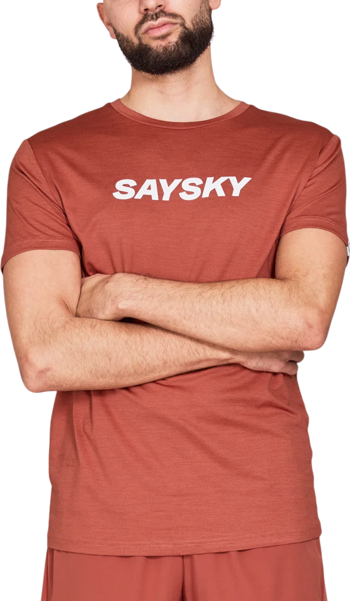 T-shirt Saysky Saysky Pace Logo T-Shirt Rød | nmrss20c5006