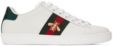 Sneakers og sko Gucci Embroidered Bee Ace Sneakers 'White' Hvid | 431942 02JP0, 0