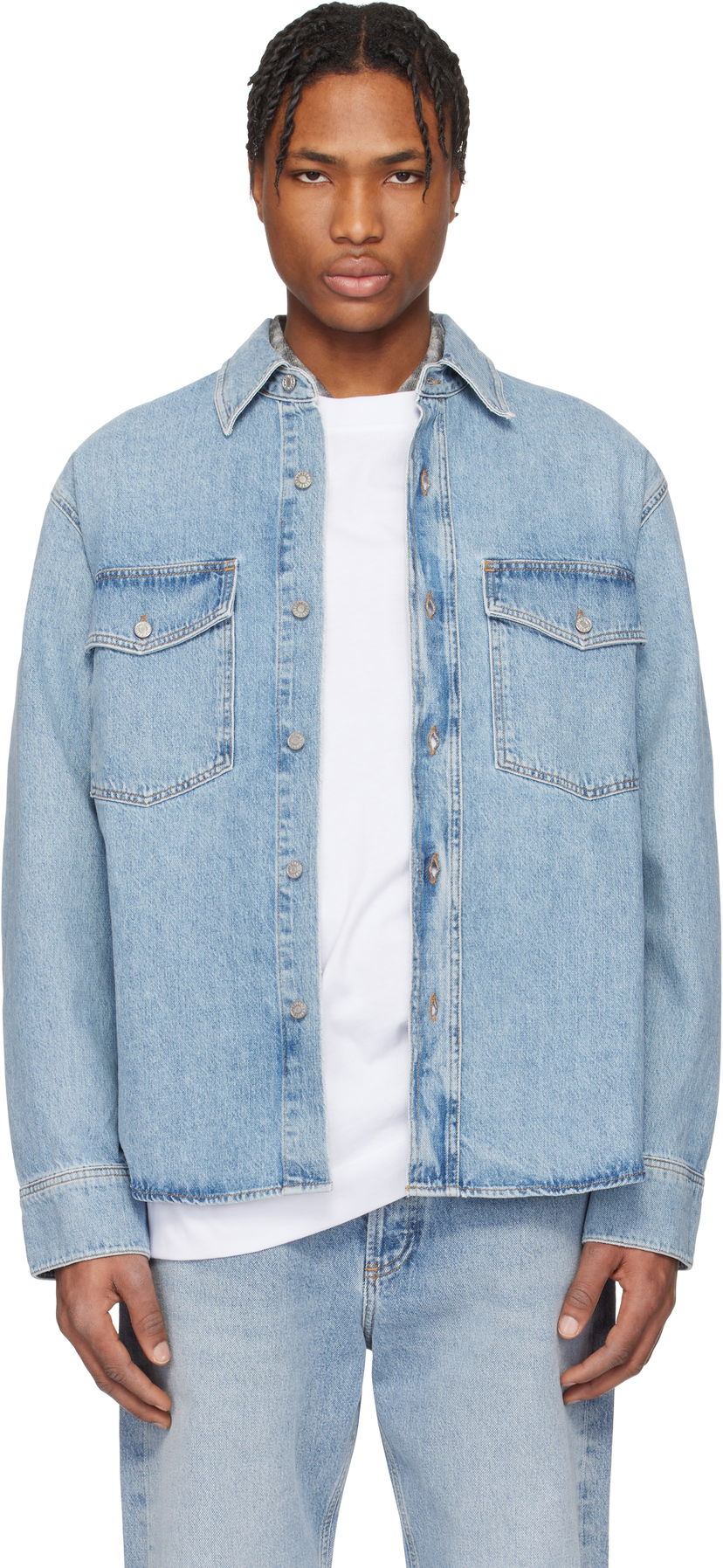 Skjorte AGOLDE AGOLDE Rafe Denim Shirt Blå | A4030-3018