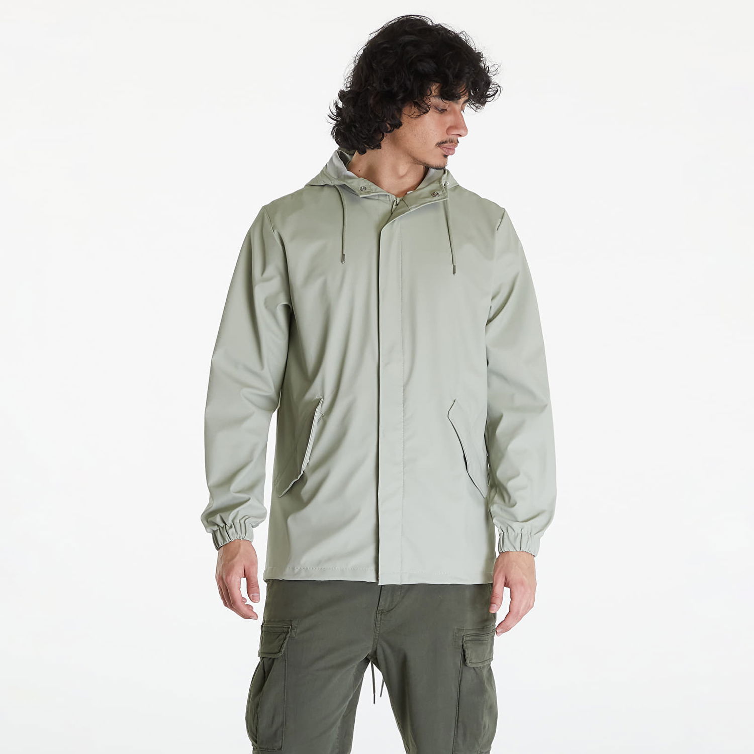 Jakke Rains Fishtail Jacket W3 UNISEX 08 Earth Grøn | 18010 08 Earth, 0