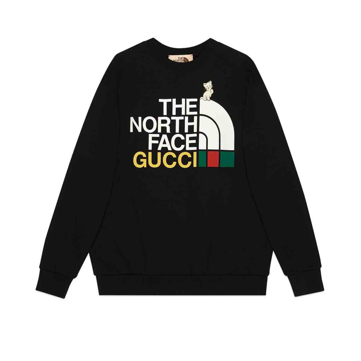 Sweatshirt Gucci The North Face x Sweatshirt Sort | 617964 XJDTE 1082, 0