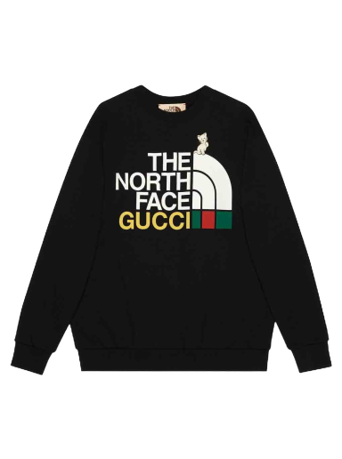 Sweatshirt Gucci The North Face x Sweatshirt Sort | 617964 XJDTE 1082