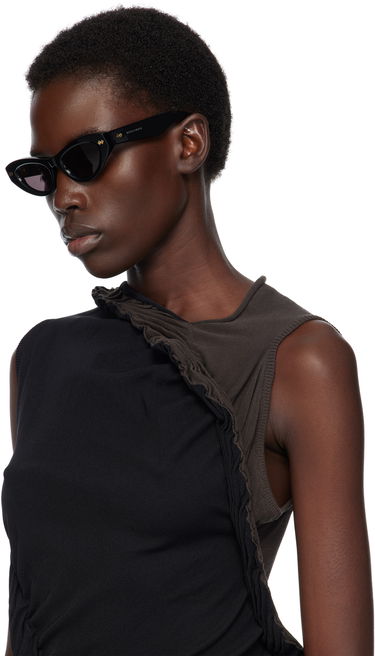 Solbriller Bottega Veneta Bottega Veneta Bold Ribbon Stud Cat Eye Sunglasses Sort | BV1350S-001, 3