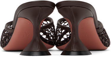 Skopleje Amina Muaddi Amina Muaddi Lupita Net 70 Heeled Sandals Hvid | LUPITA NET 70, 4