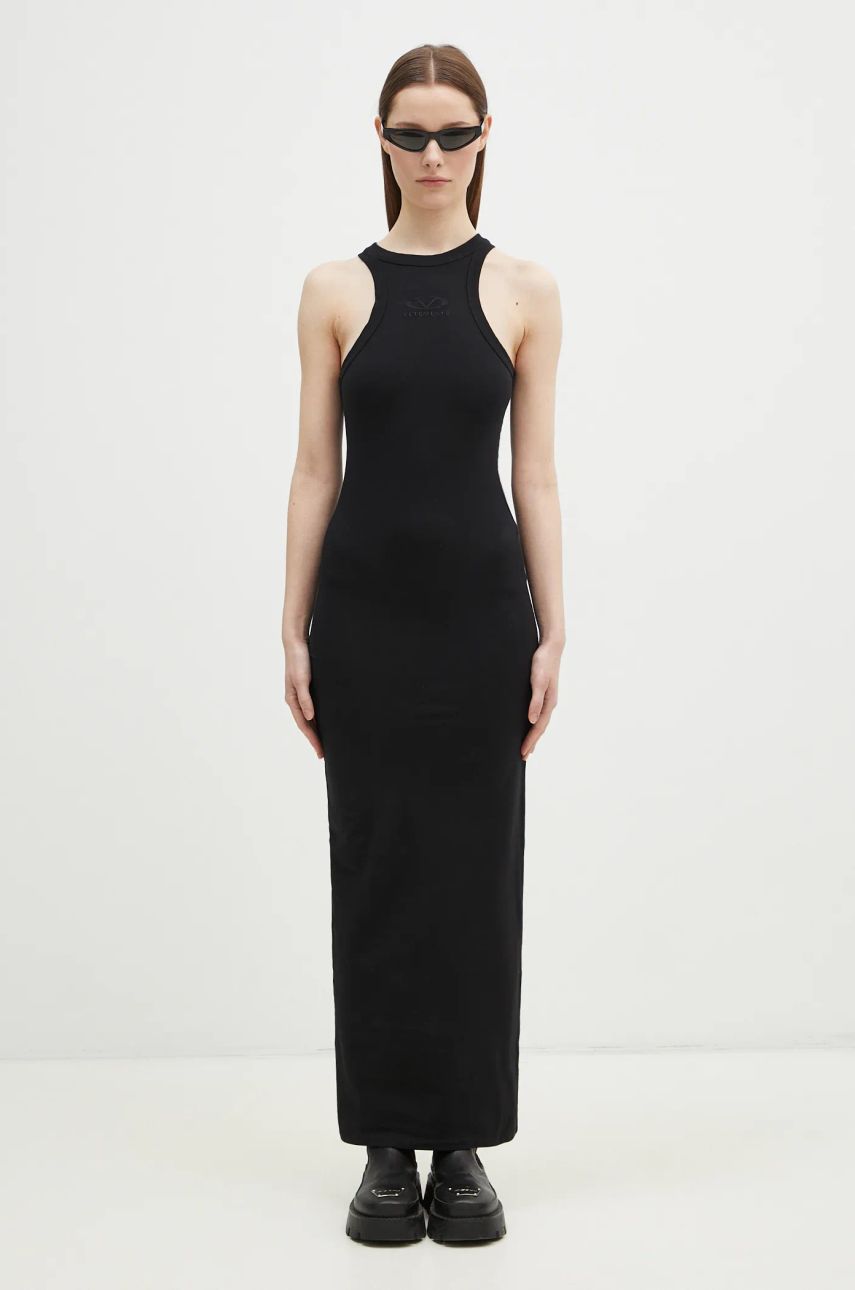 Kjole VETEMENTS VETEMENTS Tanktop Maxi Dress Sort | WA66DR700B, 0