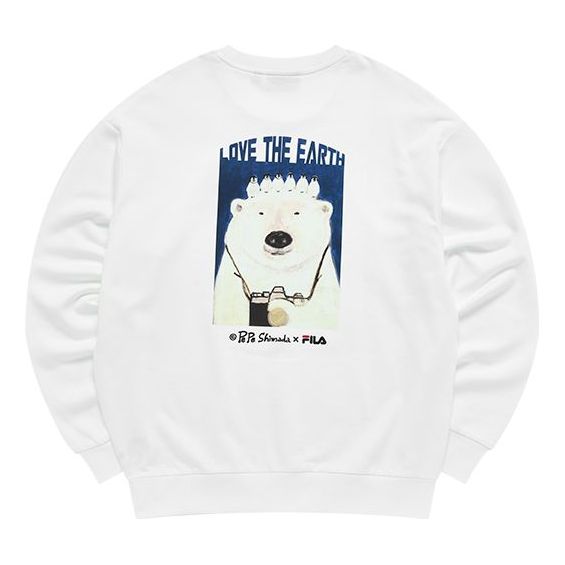 Sweatshirt FILA FILA x Pepe Shimada Cartoon Print Pullover Hvid | F11M133297F-WT