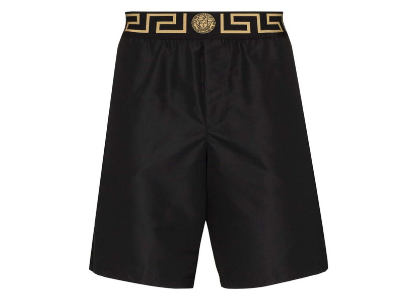 Shorts Versace Versace Greca Border Swim Shorts Sort | ABU01023A232415